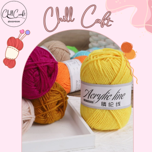 Len Milk Cotton  Cuộn 25g Sợi 2mm Gồm 35 Màu, Cuộn Len Dành Cho Người Mới Bắt Đầu Học Móc Len Cơ Bản
