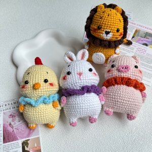 Móc Khóa Handmade Thú Bông Mini
