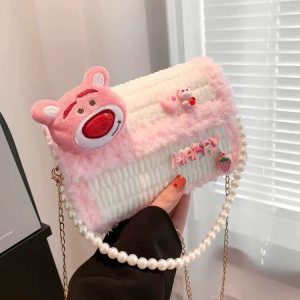 Túi Len ChillCraft Hình Gấu Dâu